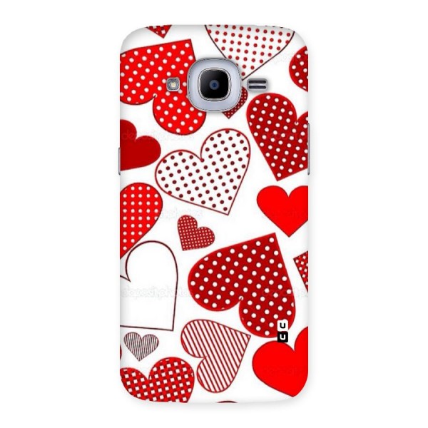 Style Hearts Back Case for Samsung Galaxy J2 2016